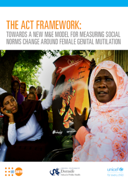 The ACT Framework: Towards a New M&E Model for Measuring Social Norms Change Around FGM